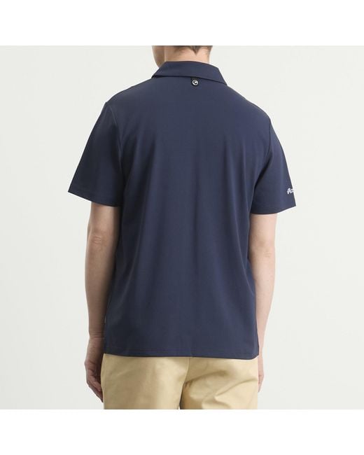 Malbon Blue Fairway Baldwin Polo Shirt for men