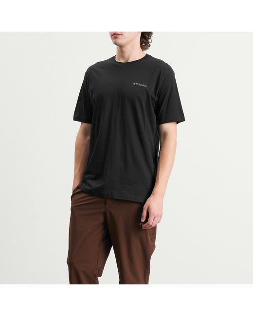Columbia Black North Cascades Short Sleeve T-Shirt for men