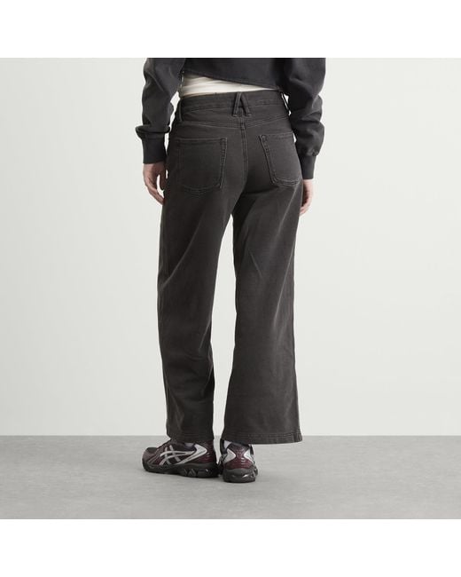 GOOD AMERICAN Gray Jeanius Crop Good Skate Sweatpants