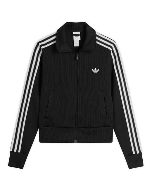 Adidas Black Firebird Adicolor Knit Track Top