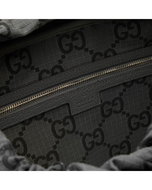 Gucci Black Medium GG Ripstop Tote Bag for men