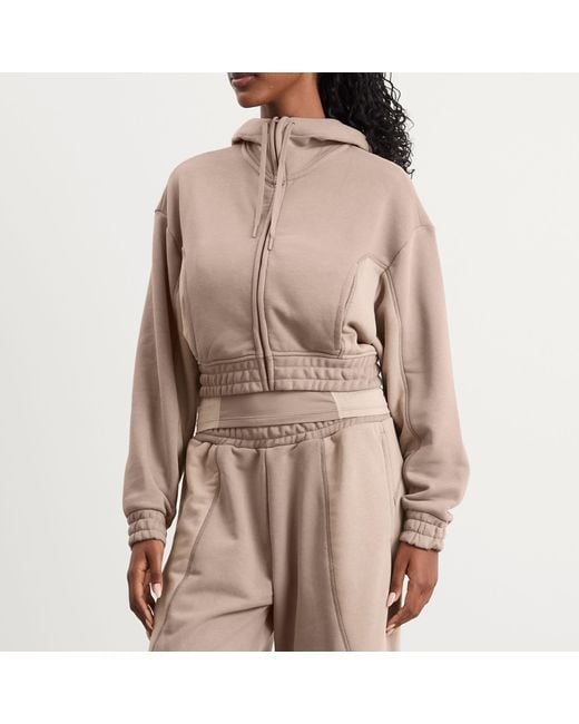 On Shoes Brown X Fka Twigs Club Cropped Hoodie