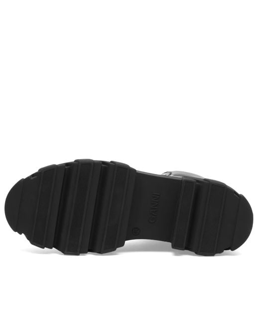 Ganni Black Cleated Mountain Boots