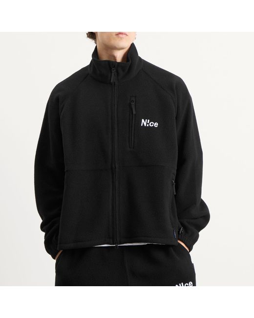 N!CE Black Polartec Fleece Jacket for men