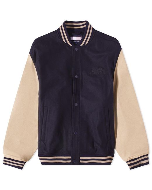 Tommy Hilfiger X Martine Rose Varsity Leather Jacket in Blue for Men | Lyst
