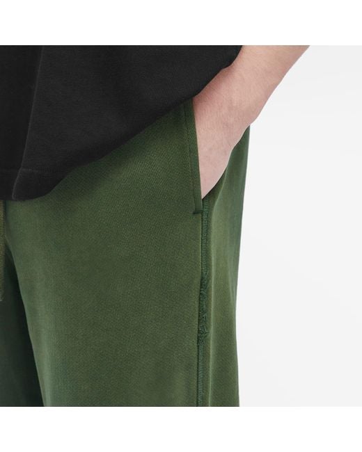 Cole Buxton Green Distressed Sweat Pants for men