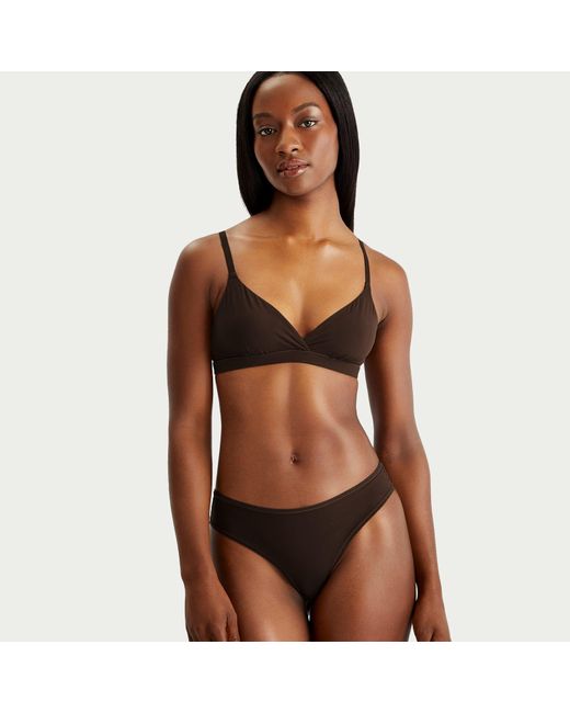 Skims Brown Fits Everybody Crossover Bralette