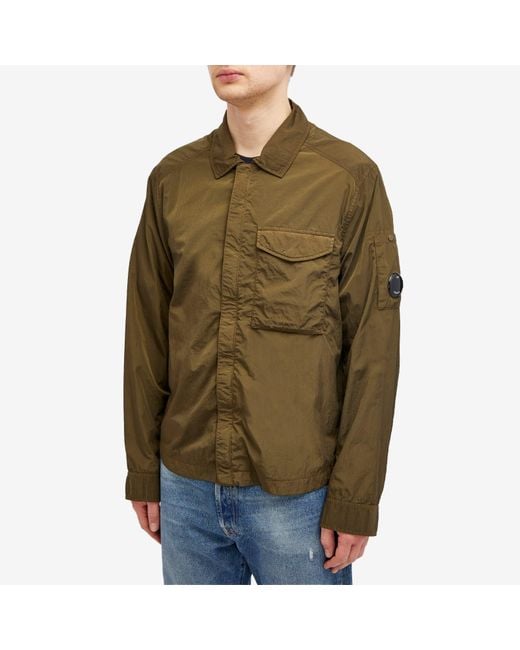 C P Company Green Chrome-R Pocket Overshirt for men