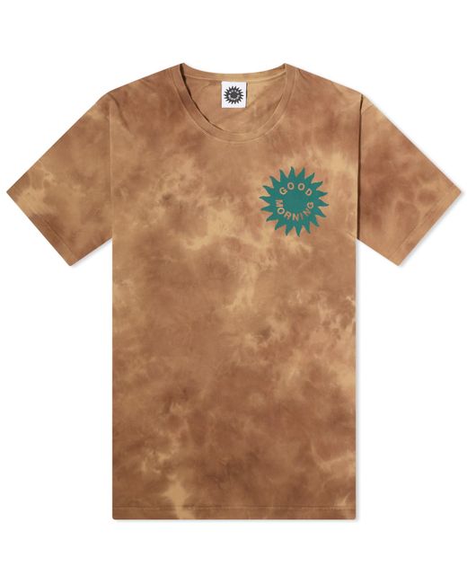 Good Morning Tapes Brown Sun Logo T-Shirt for men