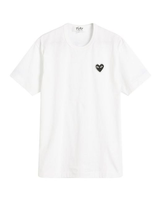 COMME DES GARÇONS PLAY White Studded Heart T-Shirt for men