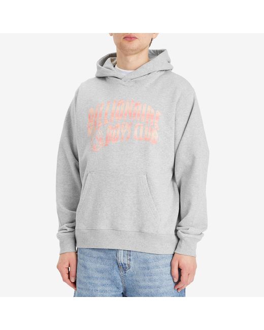 BBCICECREAM Gray Mountain Fill Arch Logo Hoodie for men