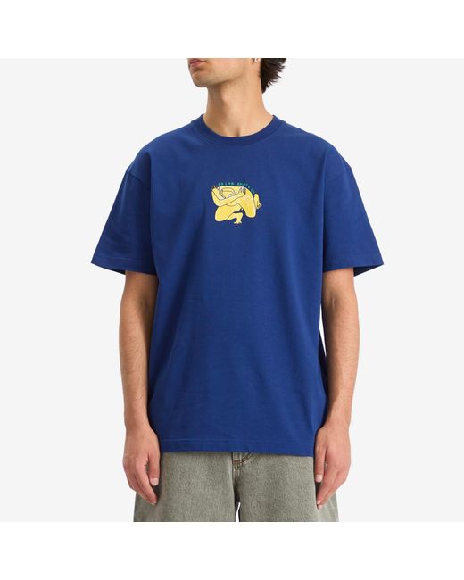 POLAR SKATE Blue Shy Bow T-Shirt for men