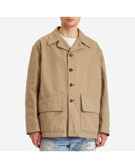 Maison Margiela Natural Cotton Chore Jacket for men