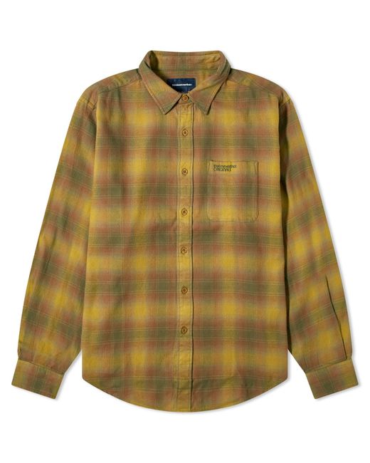 Thisisneverthat Green Flannel Check Shirt for men