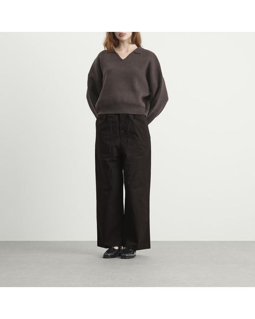 Deiji Studios Black Two Band Trousers