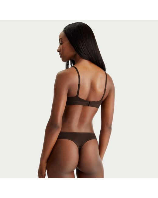 Skims Brown Fits Everybody Crossover Bralette