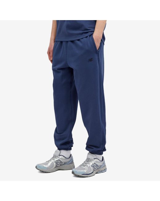 New Balance Blue Nb Athletics French Terry Jogger for men