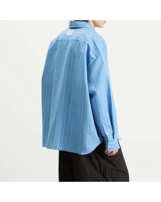 Acne Blue Soffia Round Shirting Blend Shirt for men