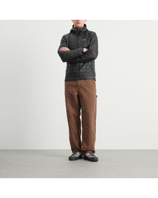 Patagonia Gray Nano Puff Hooded Jacket for men