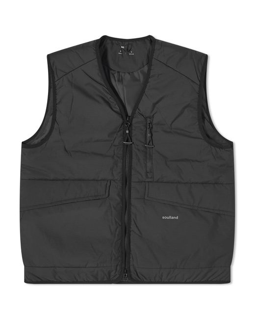 Soulland Black Clay Vest for men