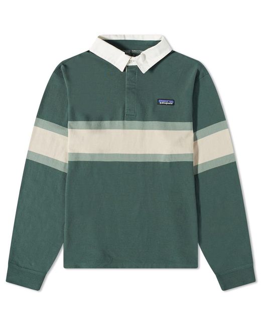 Patagonia Green Midweight Rugby Shirt for men