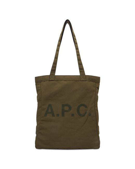 A.P.C. Black Lou Reversible Tote Bag for men