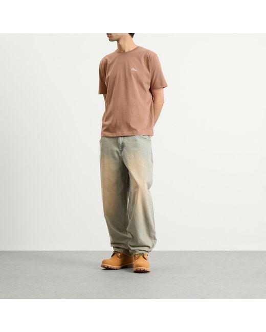 Dime Brown Cursive Logo T-Shirt for men