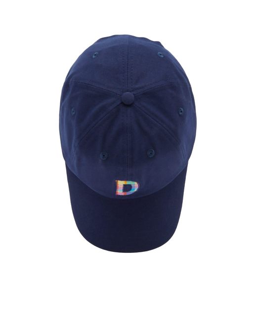 Drake's Blue Madras D Baseball Cap for men
