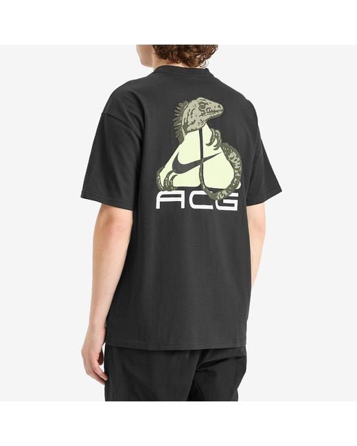 Nike Black Acg Dri-Fit Iguana T-Shirt for men
