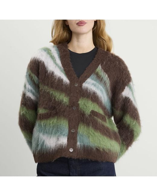 Obey Green Delirium Cardigan