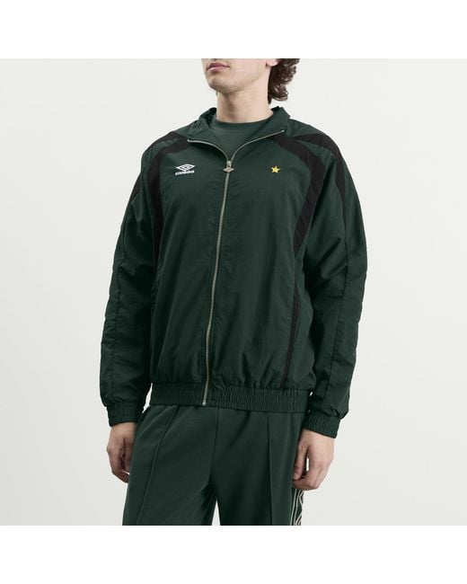 Umbro Green Relaxed Track Jacket for men