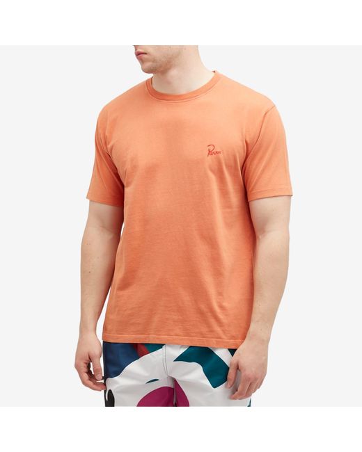 by Parra Orange Tonal Logo T-Shirt for men