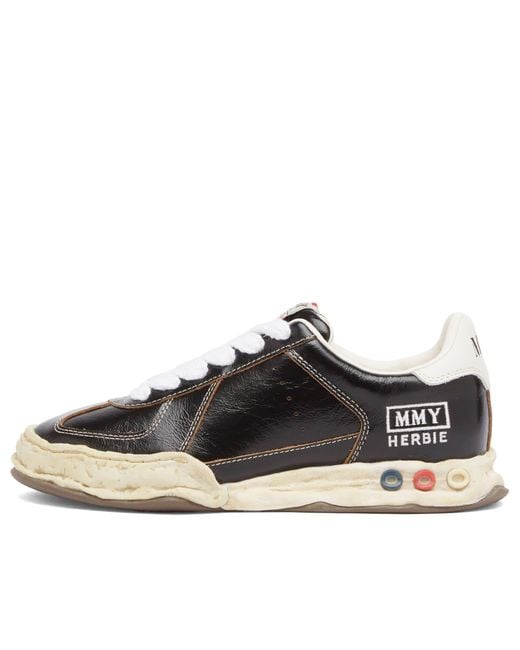 Maison Mihara Yasuhiro Black Herbie Original Sole Wrinkled Leather