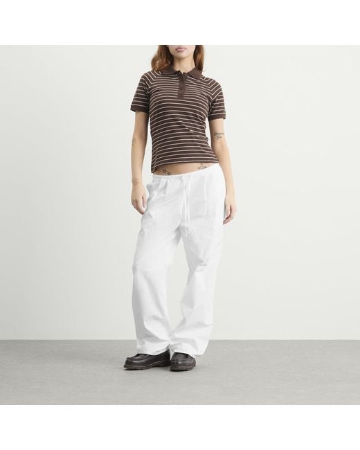 Samsøe & Samsøe Brown Samia Short Sleeve Polo Top