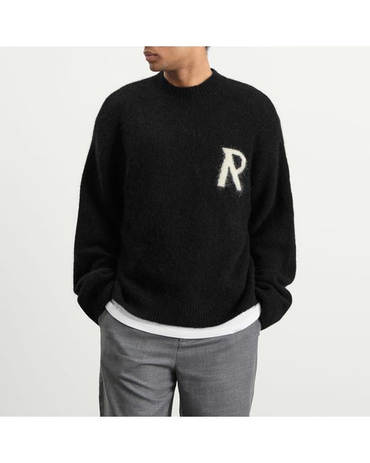 Represent Black Logo Knit Jumper for men