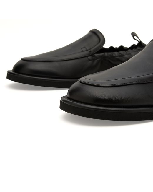 Studio Nicholson Black Donovan Leather Elastic Back Loafer for men