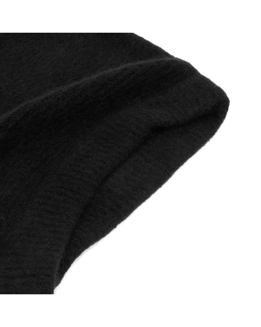 Rick Owens Black Knit Hood for men