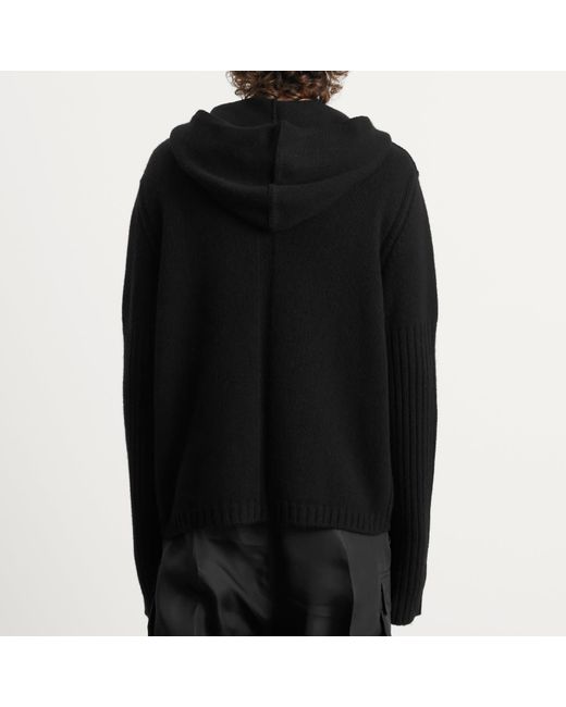 Rick Owens Black Knit Zip Through for men