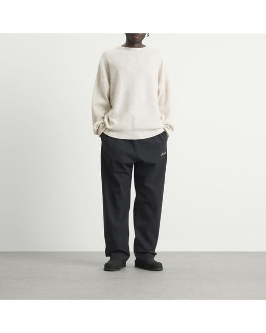 Fear Of God White Signature Waffle 90S Crew Neck Sweats for men