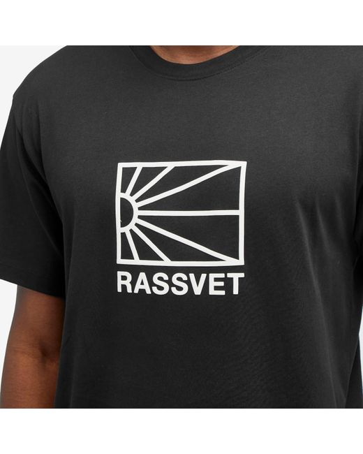 Rassvet (PACCBET) Black Big Logo T-Shirt for men