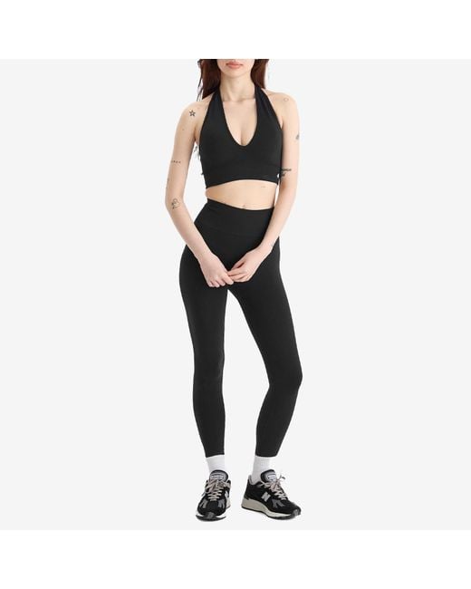 4th & Reckless Black Sammie Halter Neck Sport Bra