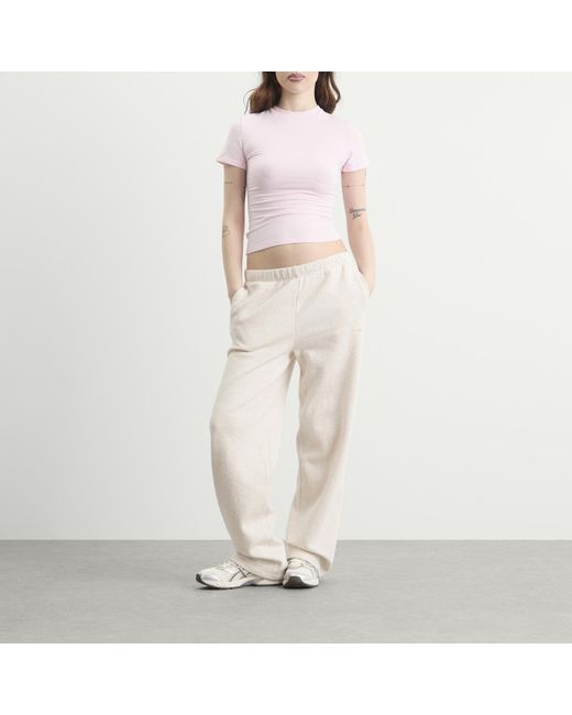 Skims Pink Cotton Jersey T-Shirt