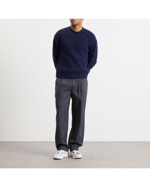 Folk Blue Direction Jumper for men