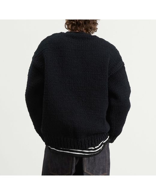 Visvim Blue Amplus Boatneck Hand Knit for men