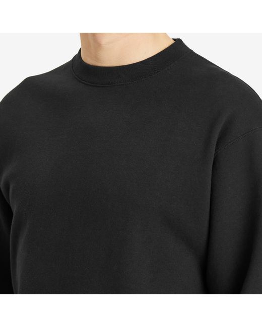 Beams Plus Black Crew Sweatshirt for men