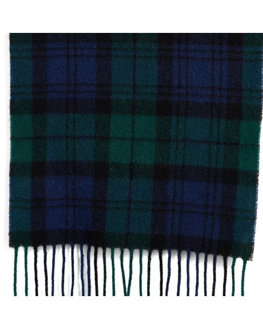 Polo Ralph Lauren Blue Tartan Scarf for men