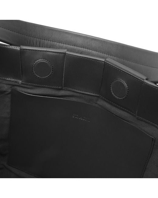 St. Agni Black Woven Large Tote