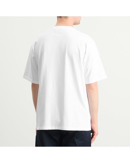 Late Checkout White Script T-Shirt for men