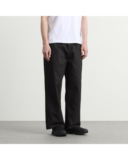 Butter Goods Black Wide Leg Trousers for men