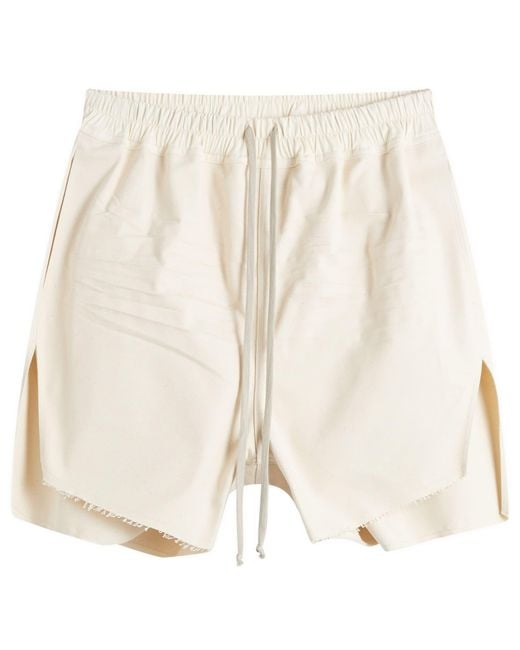 Rick Owens Natural Cotton Canvas Boxers for men